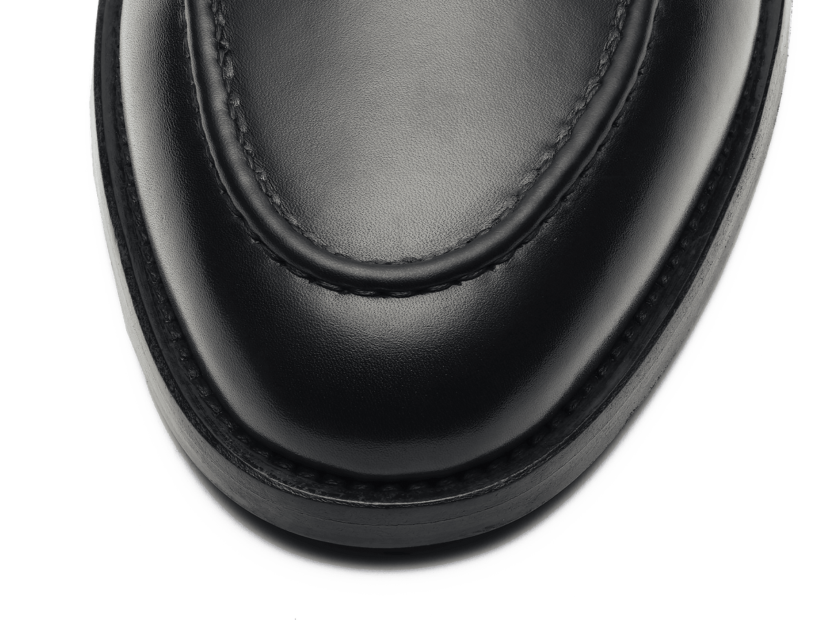 Berkeley Penny Loafers in Black Calf