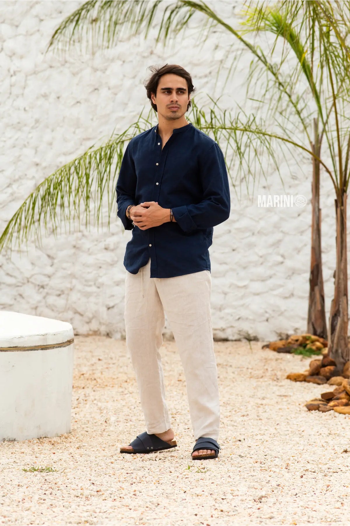 Salerno Sandals - Dark Blue