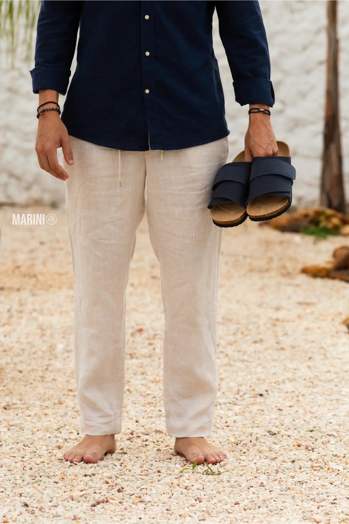 Salerno Sandals - Dark Blue