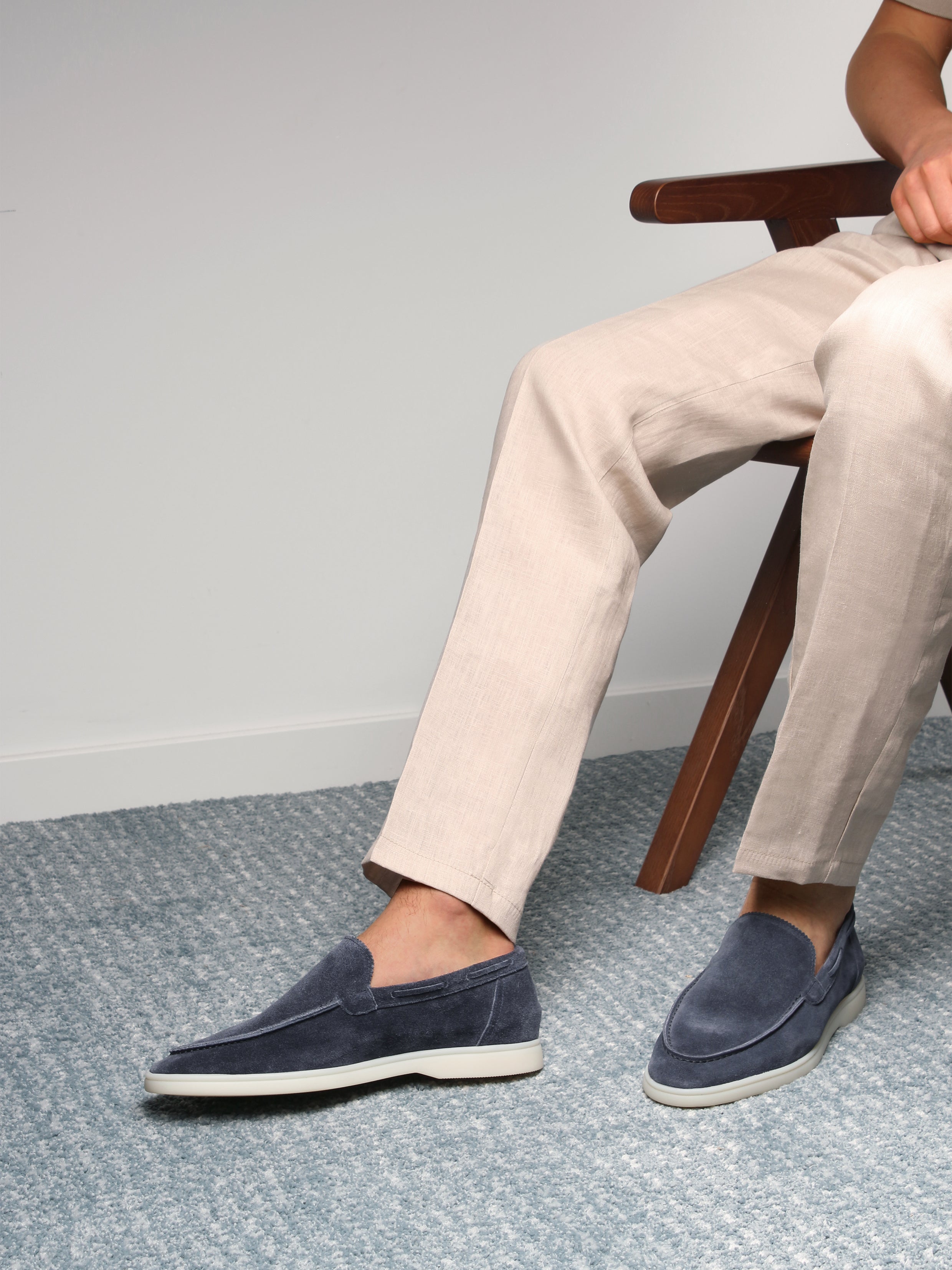 Steel Blue Marina Loafers