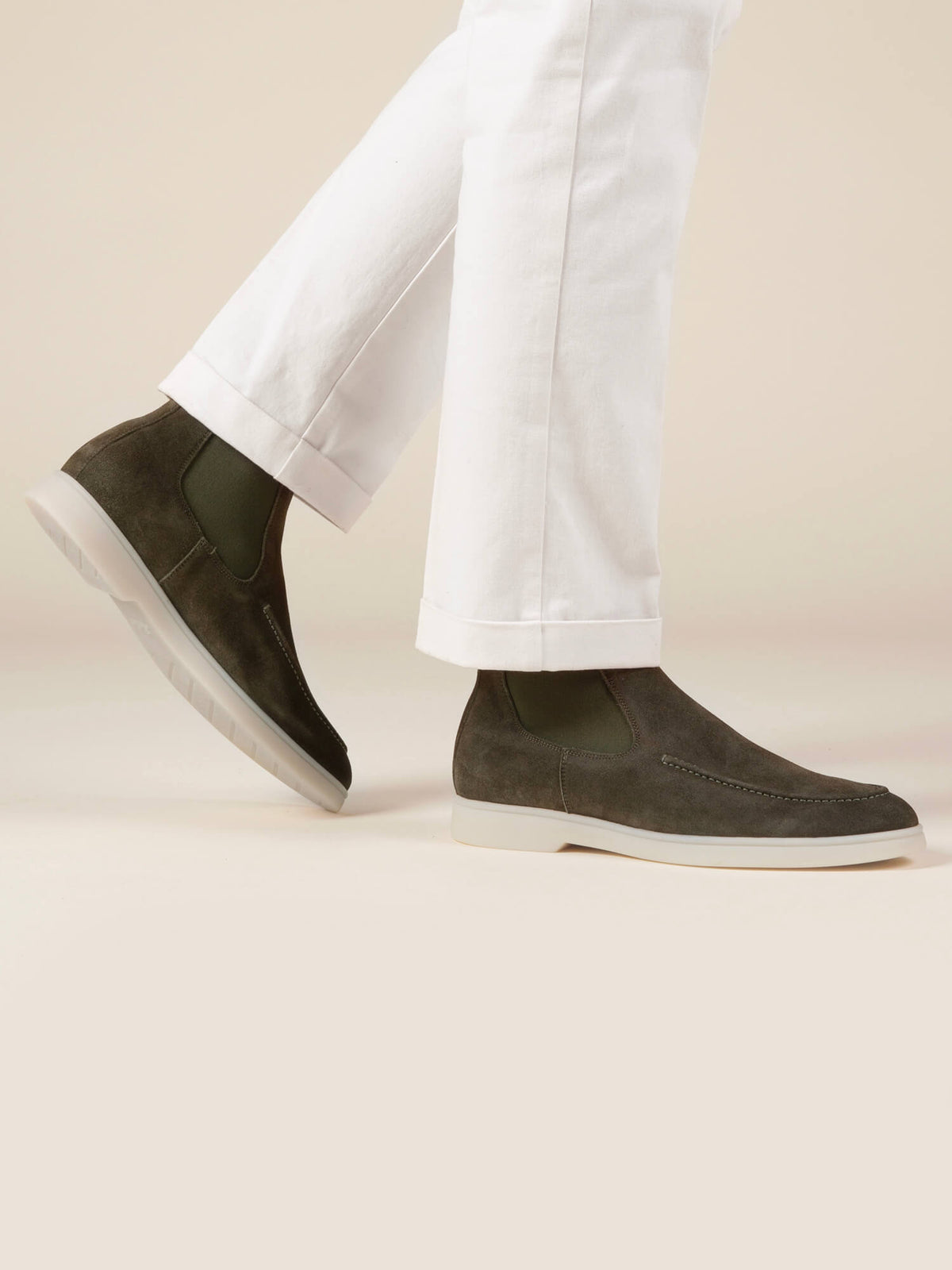 Belviso Chelsea Boots Olive