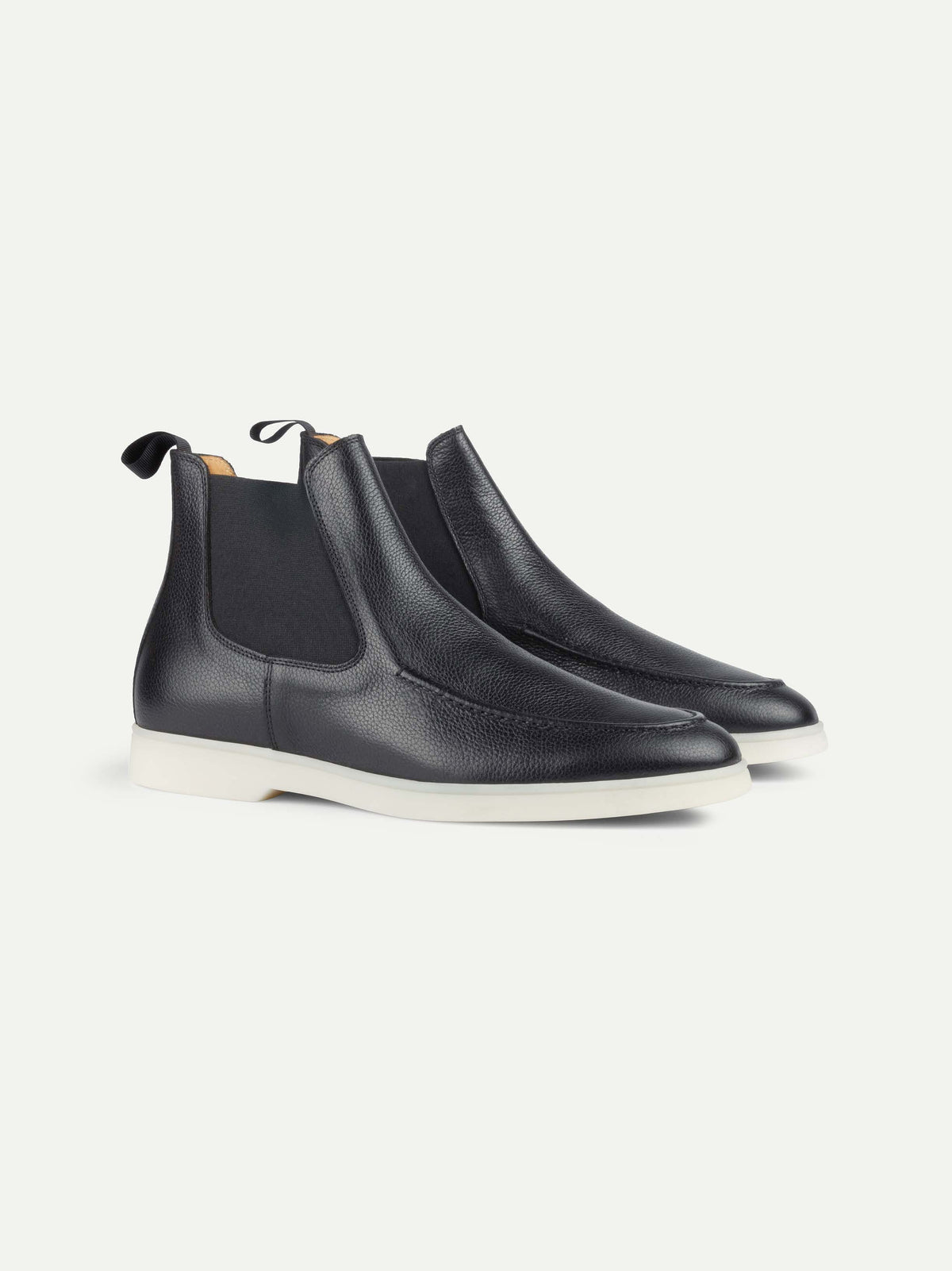Belviso Chelsea Boots Navy Grain
