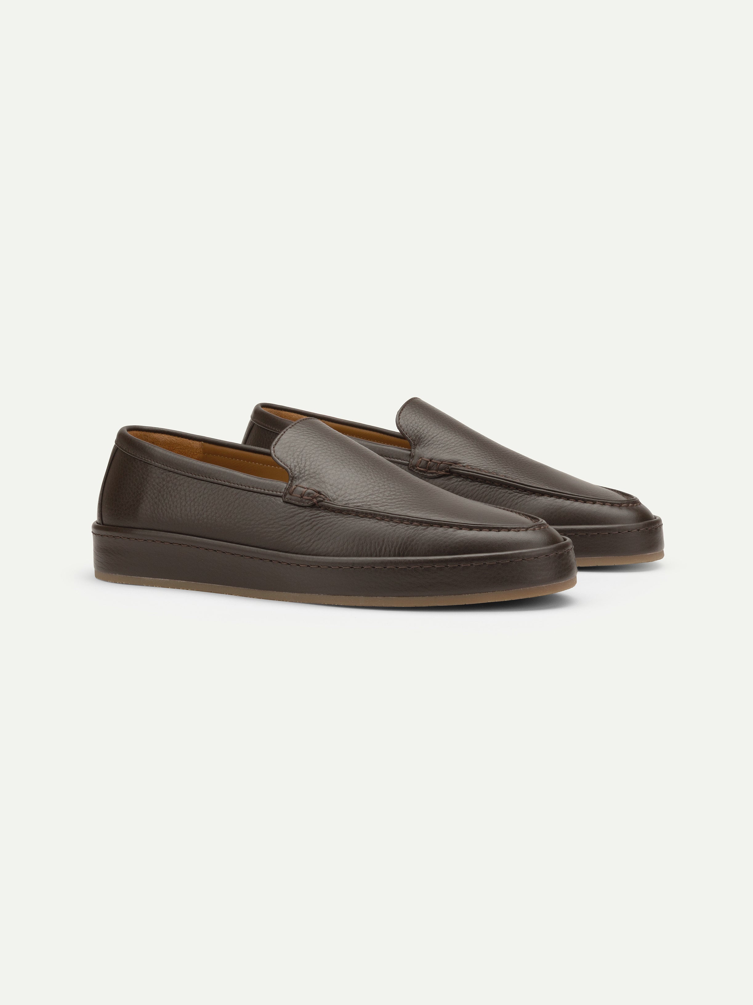 Brown Grain Nomade Loafer