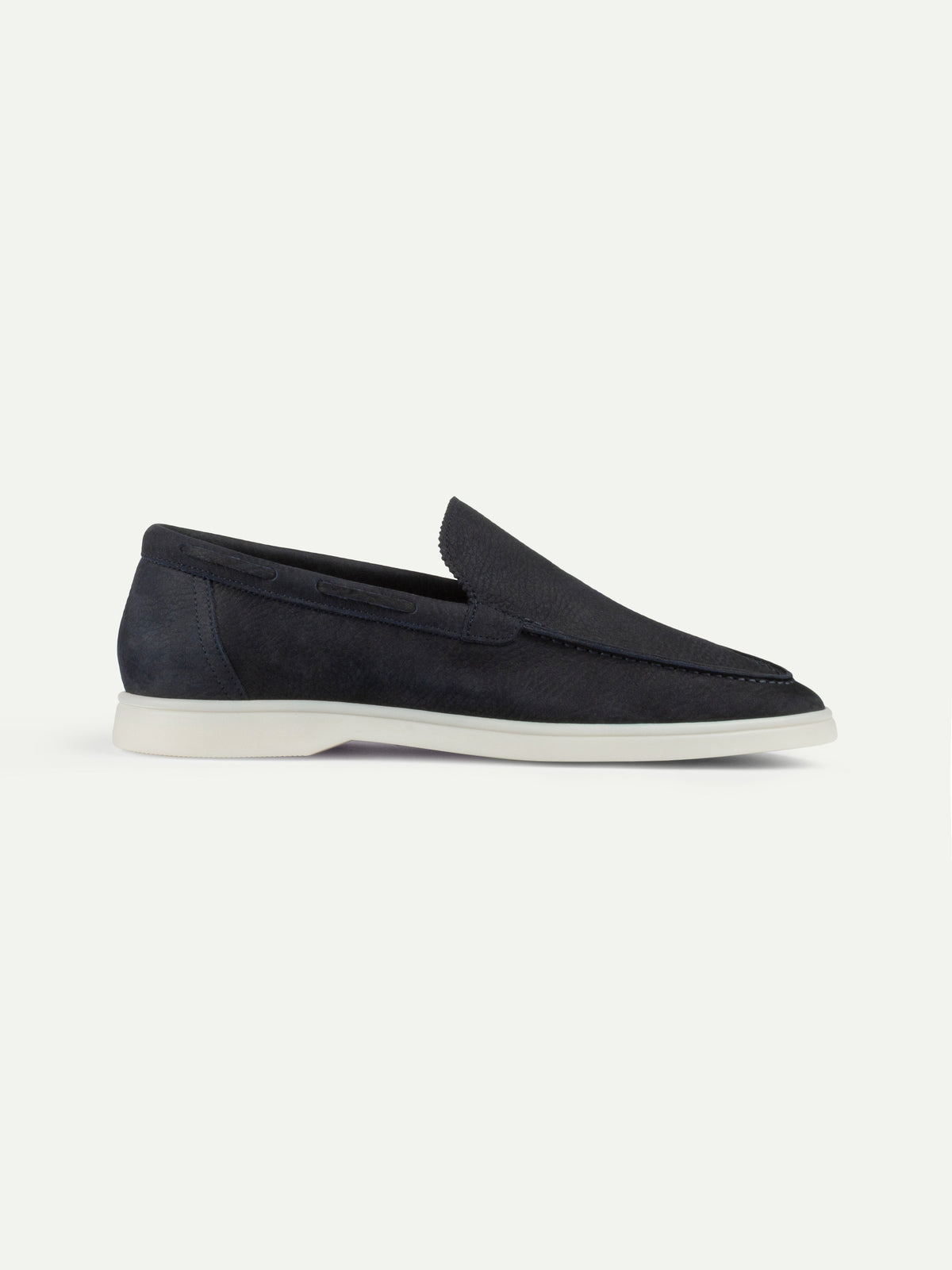 Navy Nubuck Marina Loafers