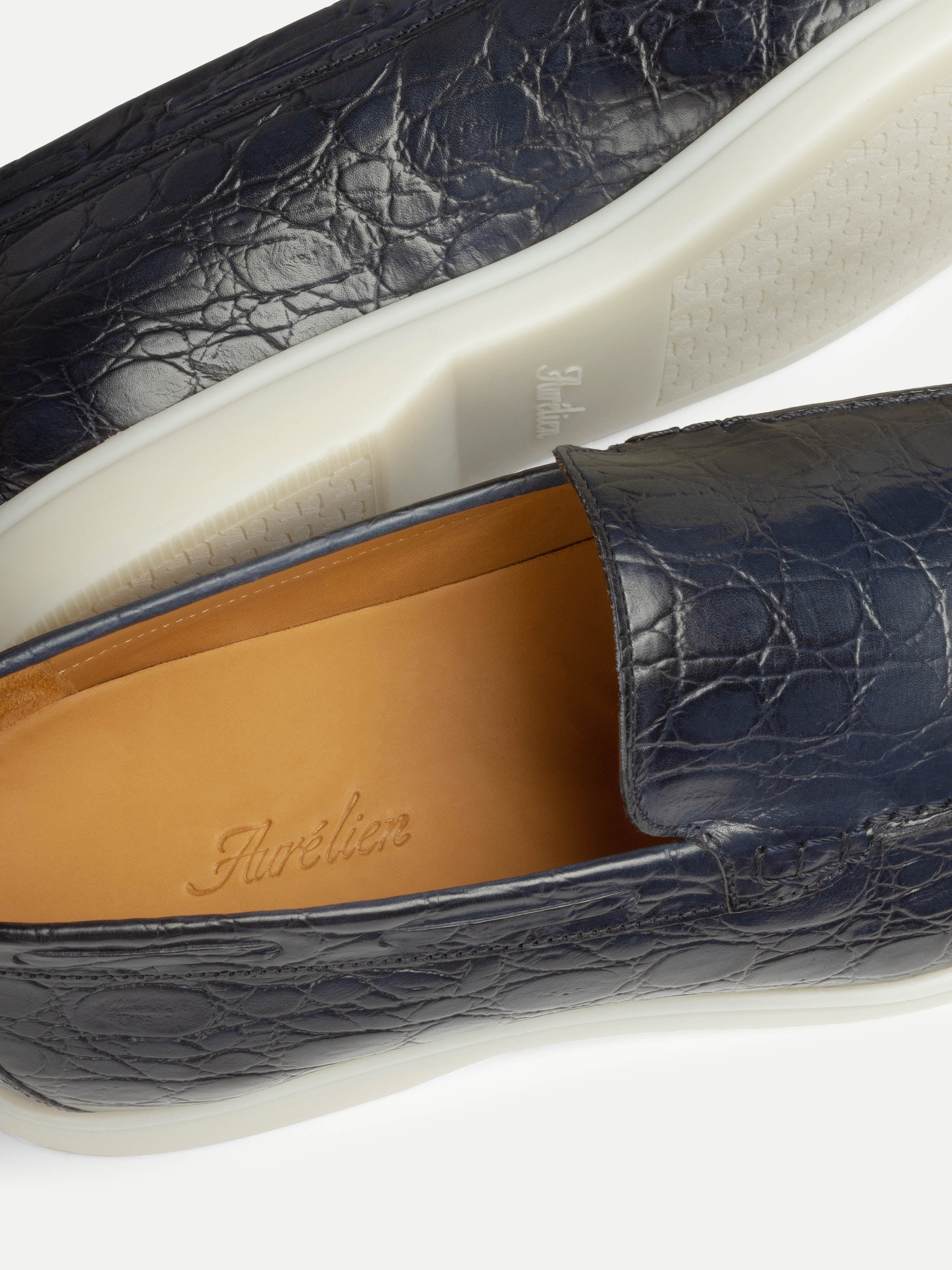Navy Marina Loafers