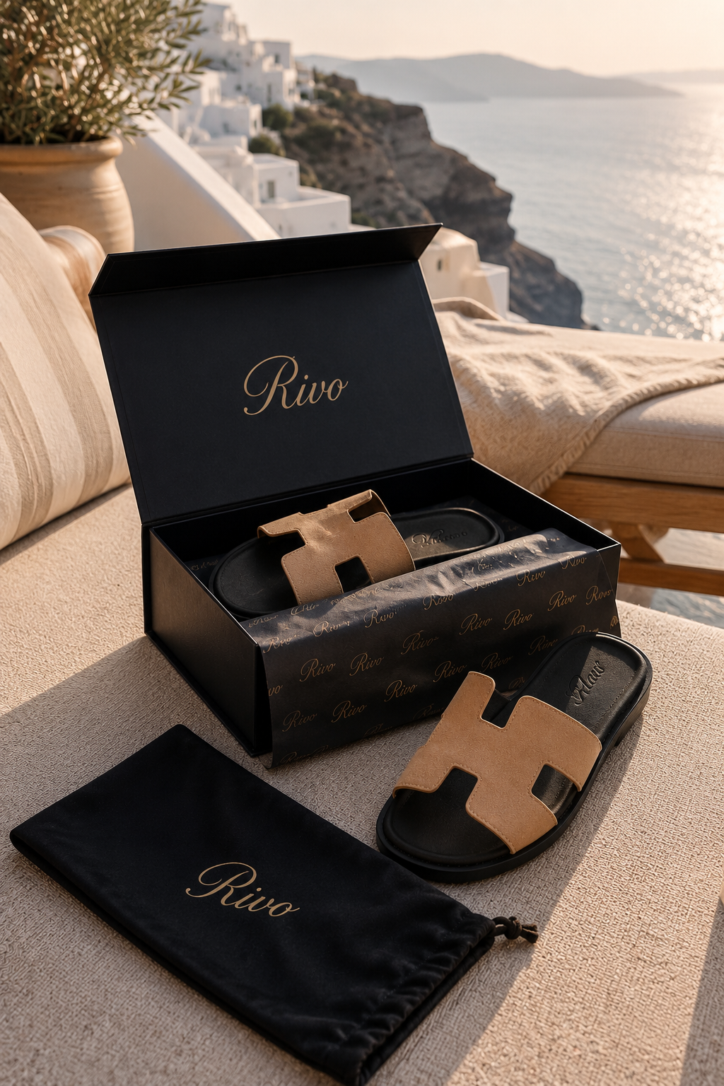 Coastal Suede Sandal Beige