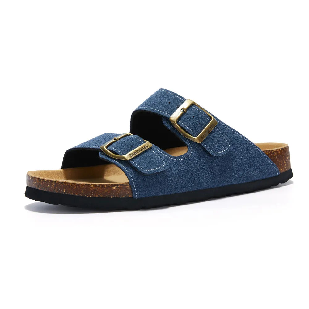 Maibulun Suede Sandals - Blue