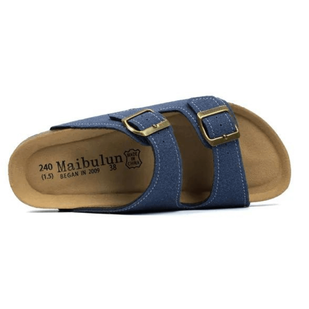 Maibulun Suede Sandals - Blue