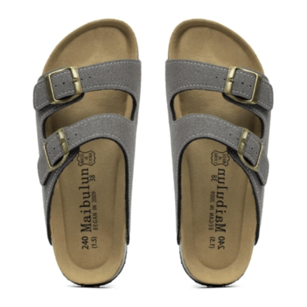 Maibulun Suede Sandals - Gray
