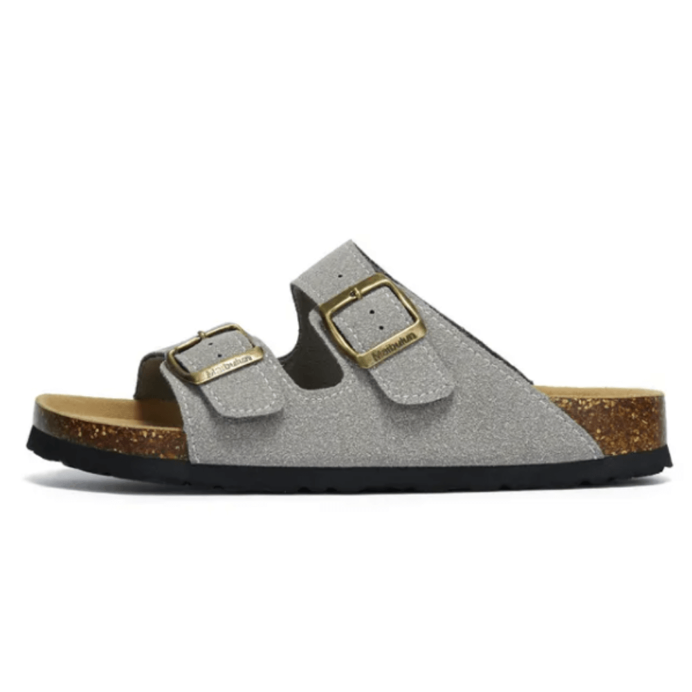 Maibulun Suede Sandals - Light Gray