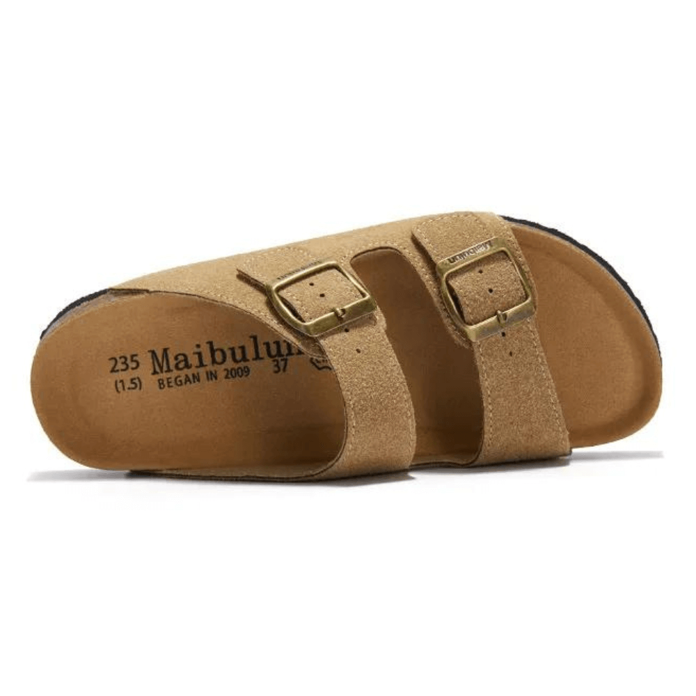Maibulun Suede Sandals - Light Brown