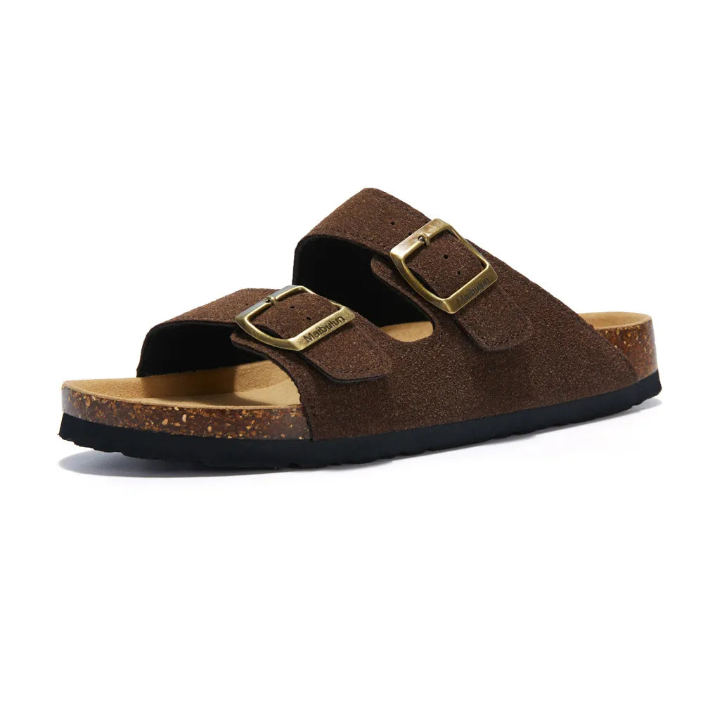 Maibulun Suede Sandals - Dark Brown