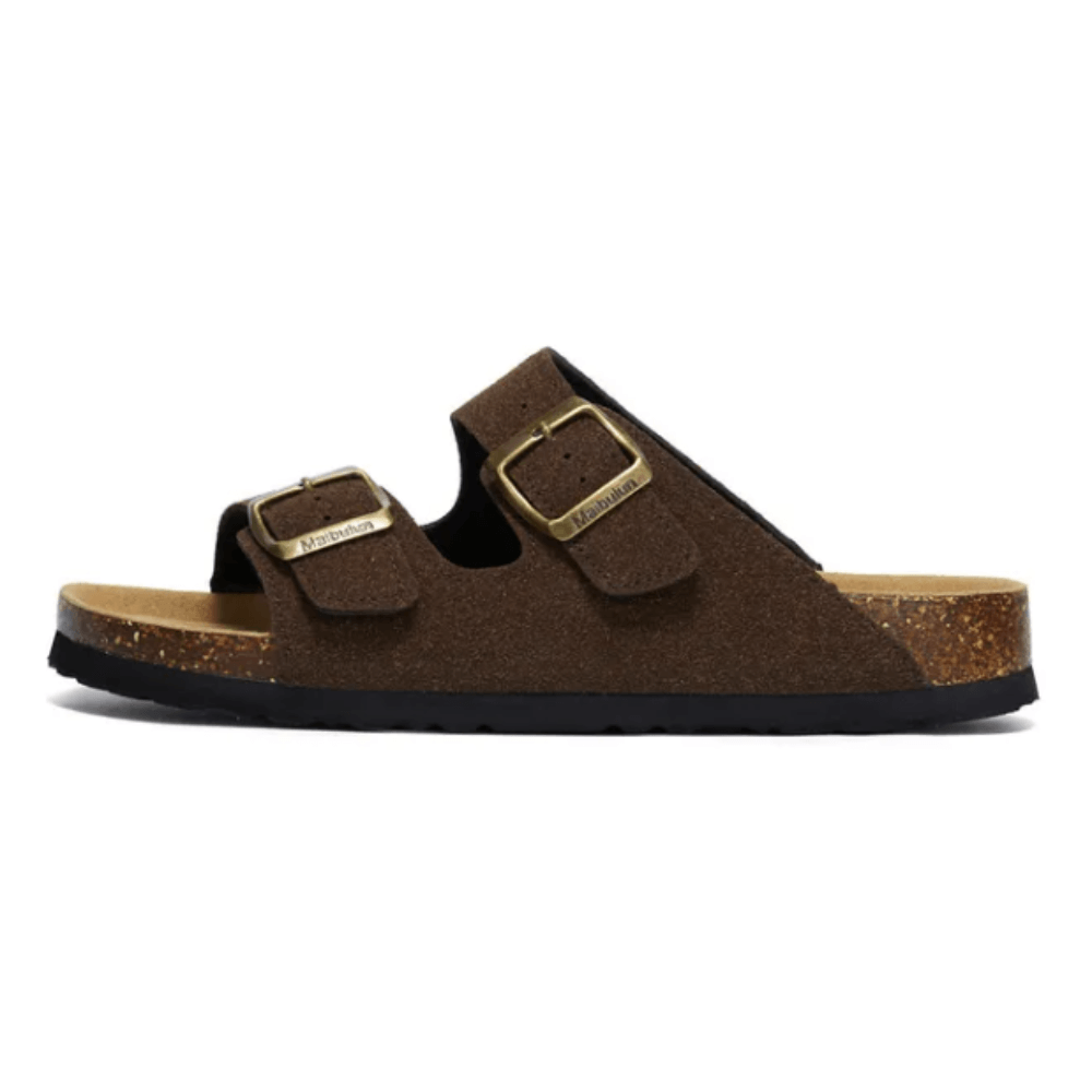 Maibulun Suede Sandals - Dark Brown