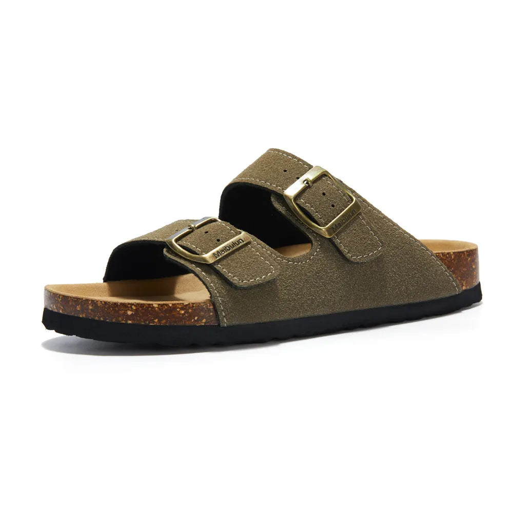 Maibulun Suede Sandals - Moss Green