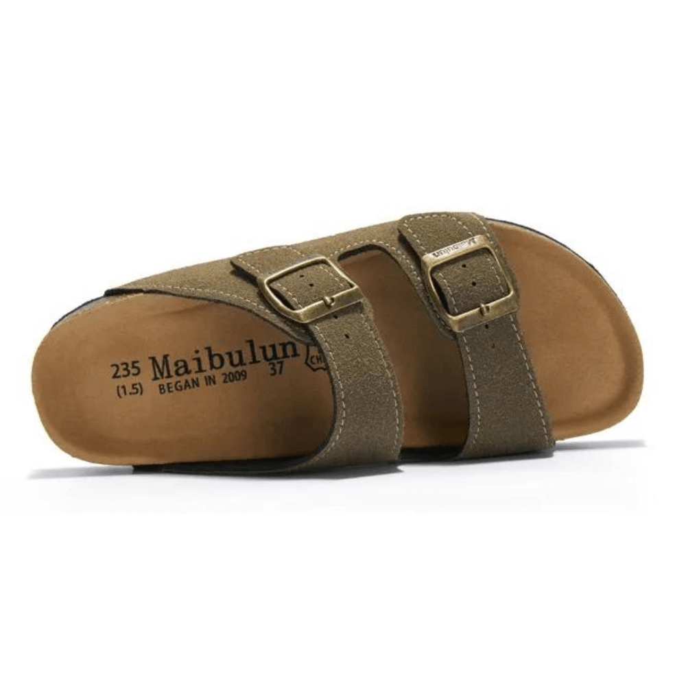 Maibulun Suede Sandals - Moss Green