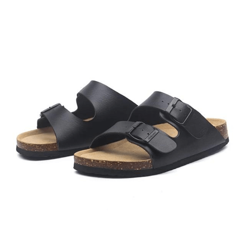 Maibulun Leather Sandals - Black