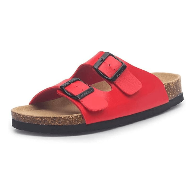Maibulun Leather Sandals - Red