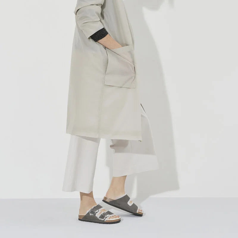 Fluffy Sandals - Gray