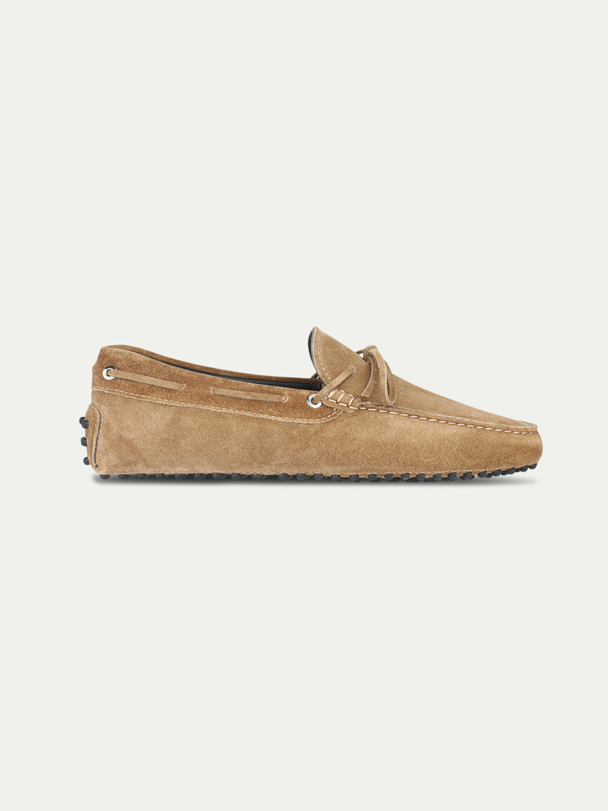 Beige Suede City Driver Shoes
