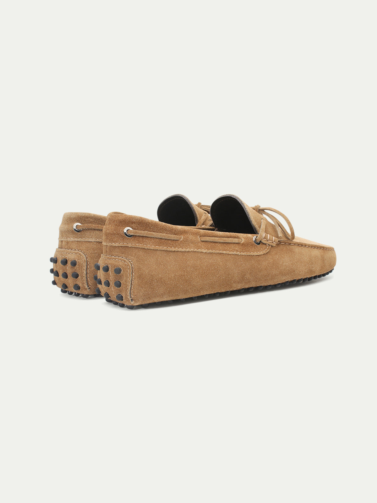 Beige Suede City Driver Shoes