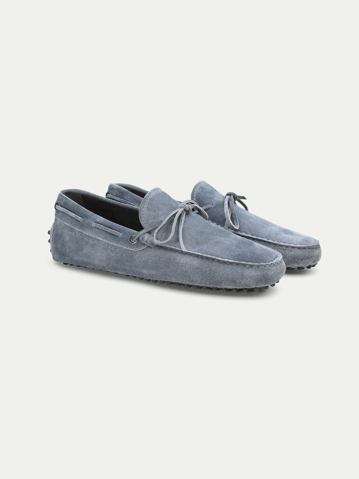 Light Blue Suede City Driver Shoes