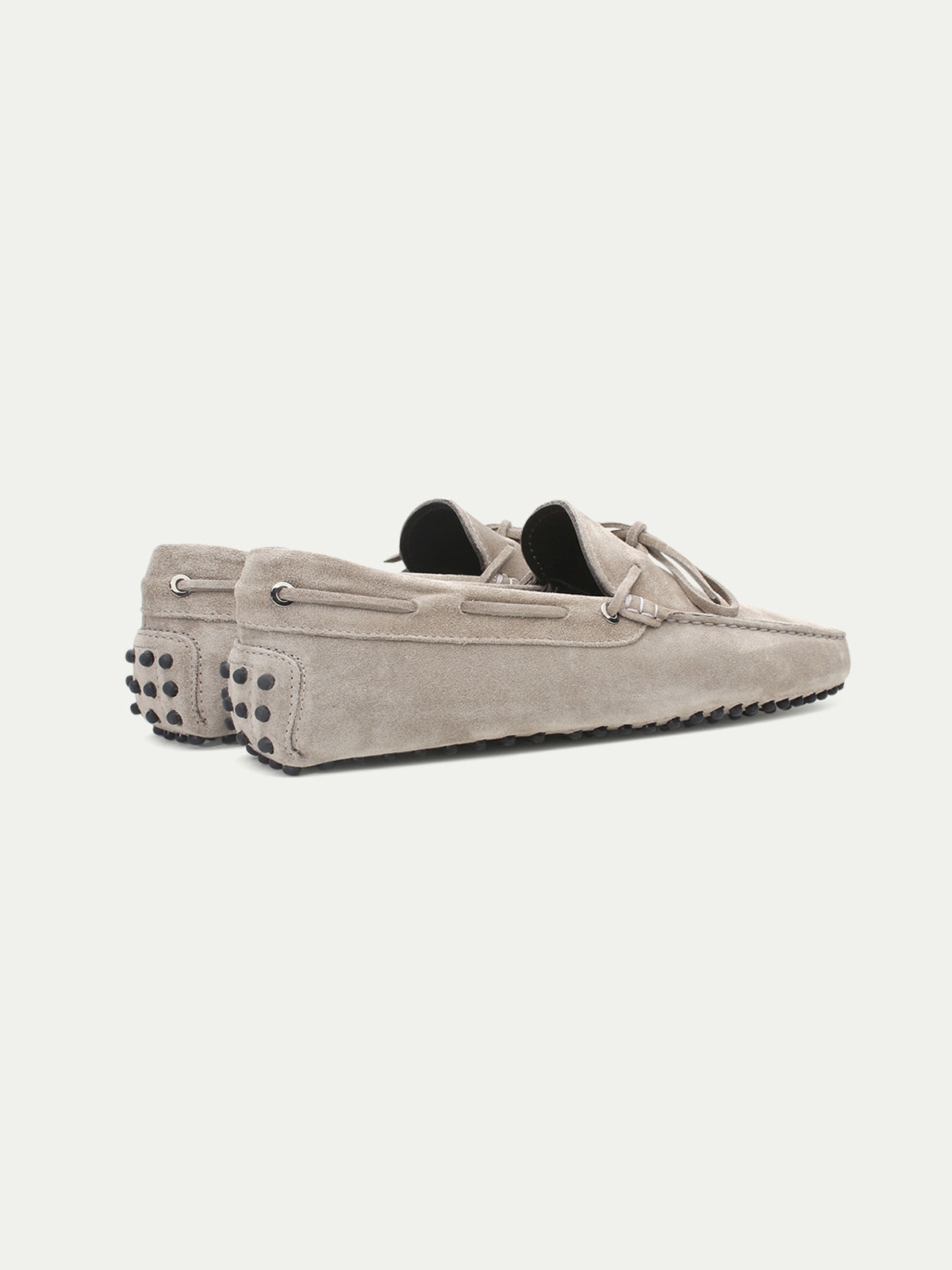 Light Grey Suede City Driver Shoes