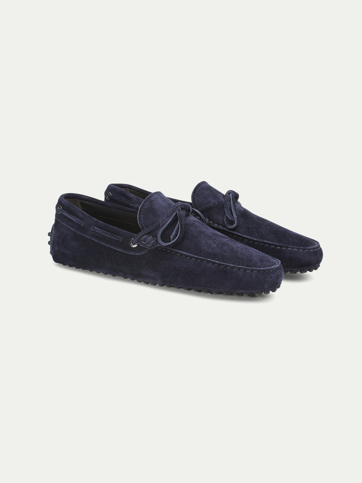 Navy Suede City Driver Shoes