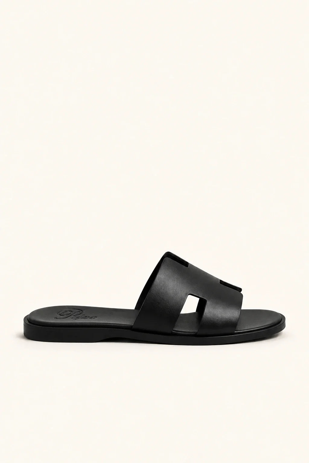 Monaco Leather Sandal Black