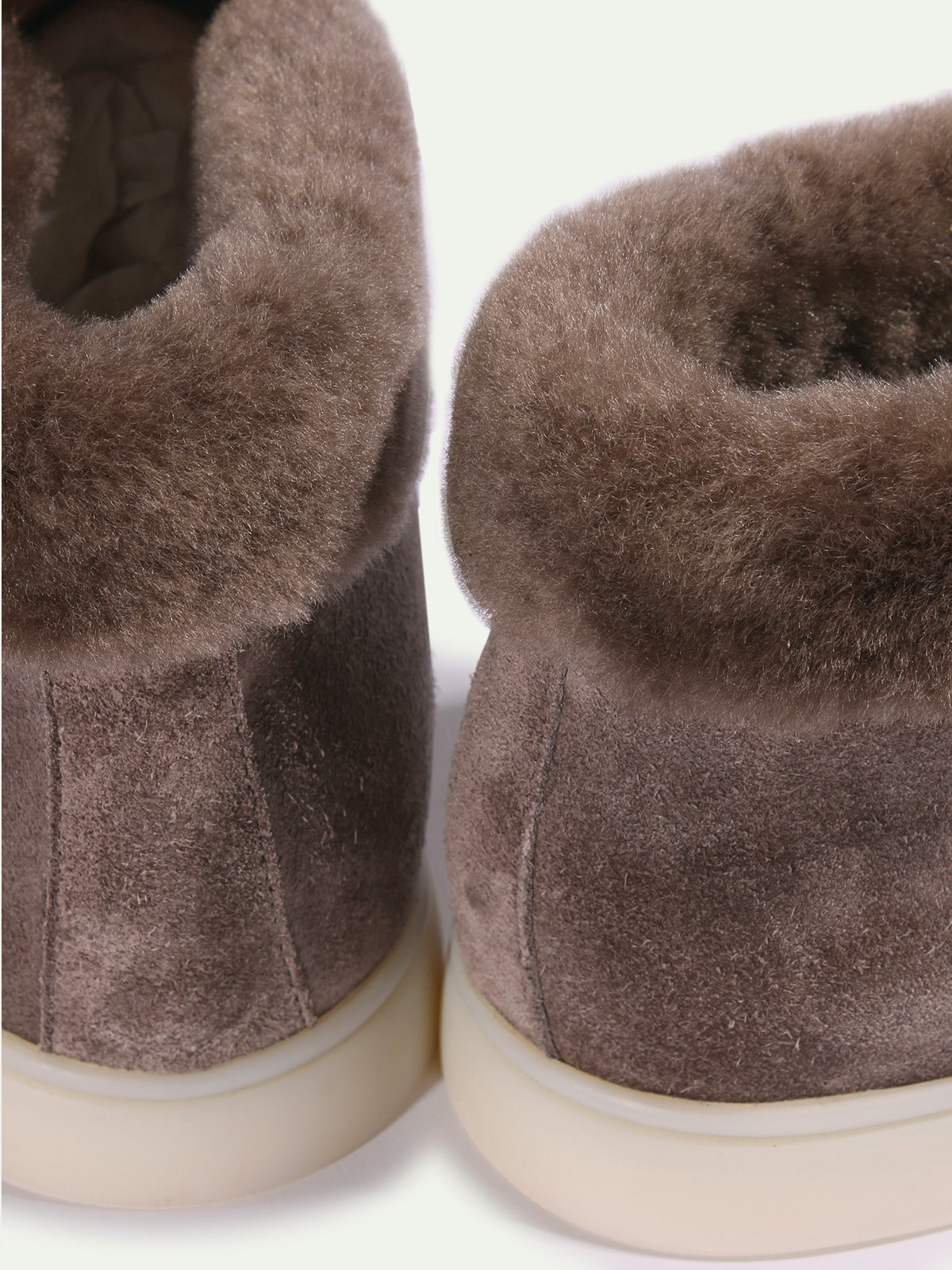 Ash Grey Asolo Boot with Shearling