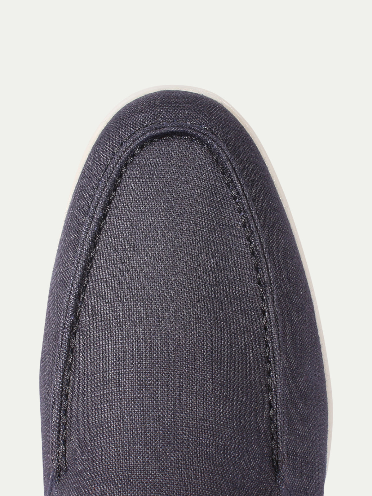 Navy Linen Marina Loafers