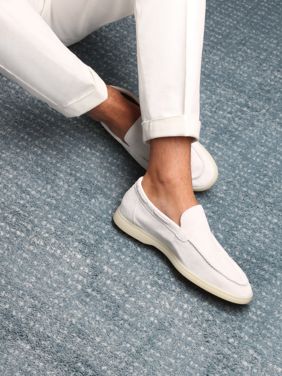 White Marina Loafers