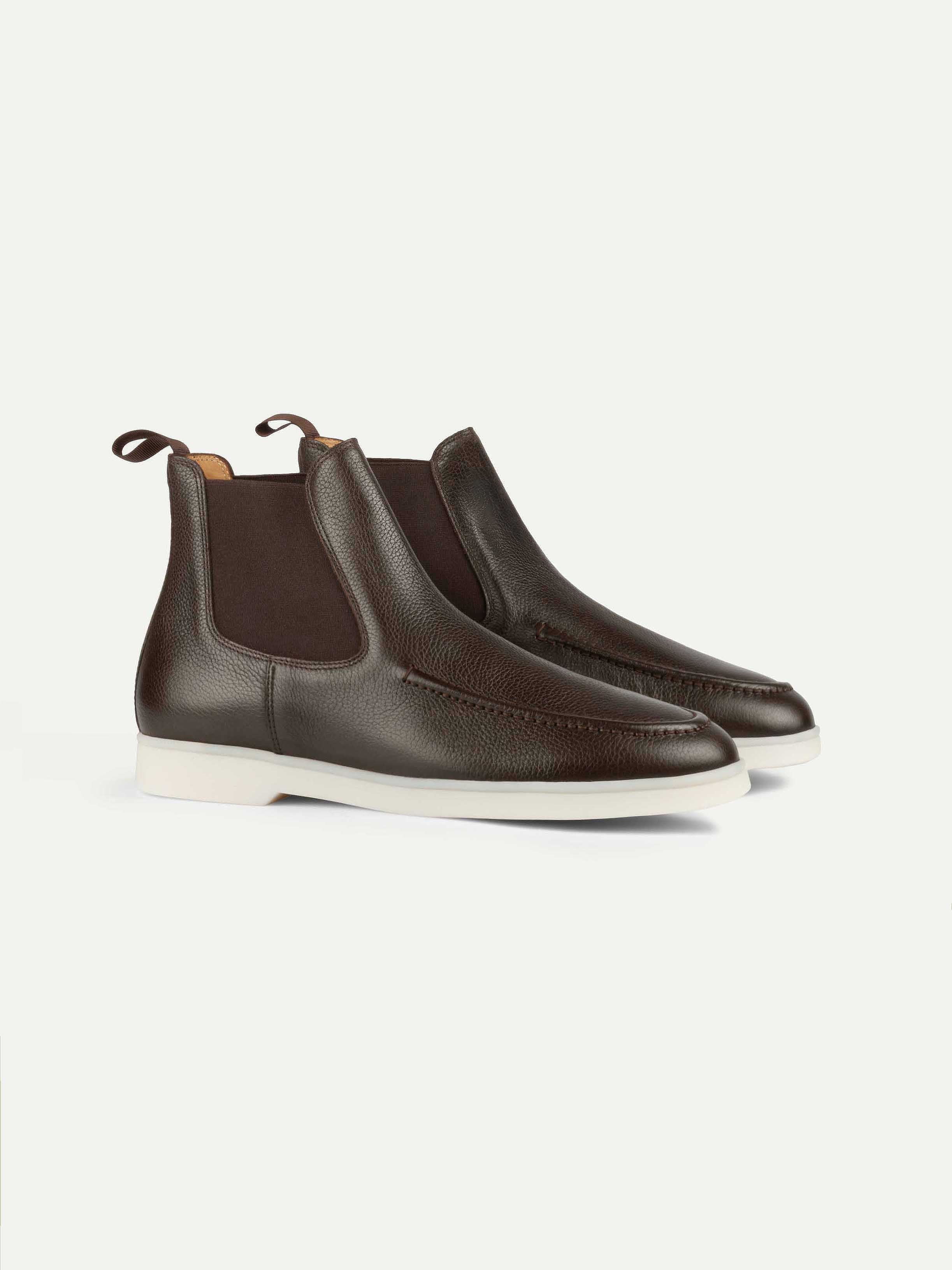 Belviso Chelsea Boots Brown Grain