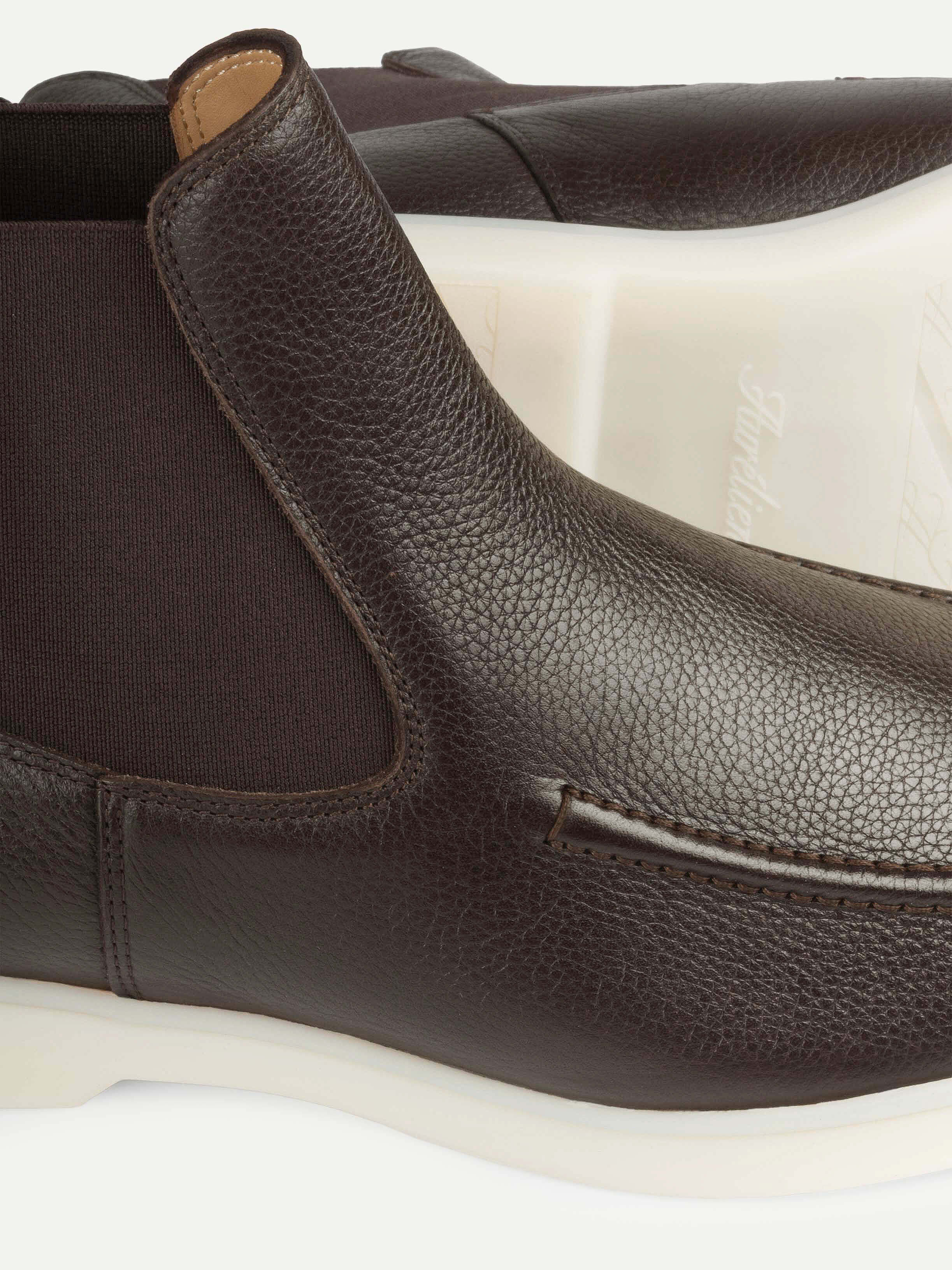 Belviso Chelsea Boots Brown Grain