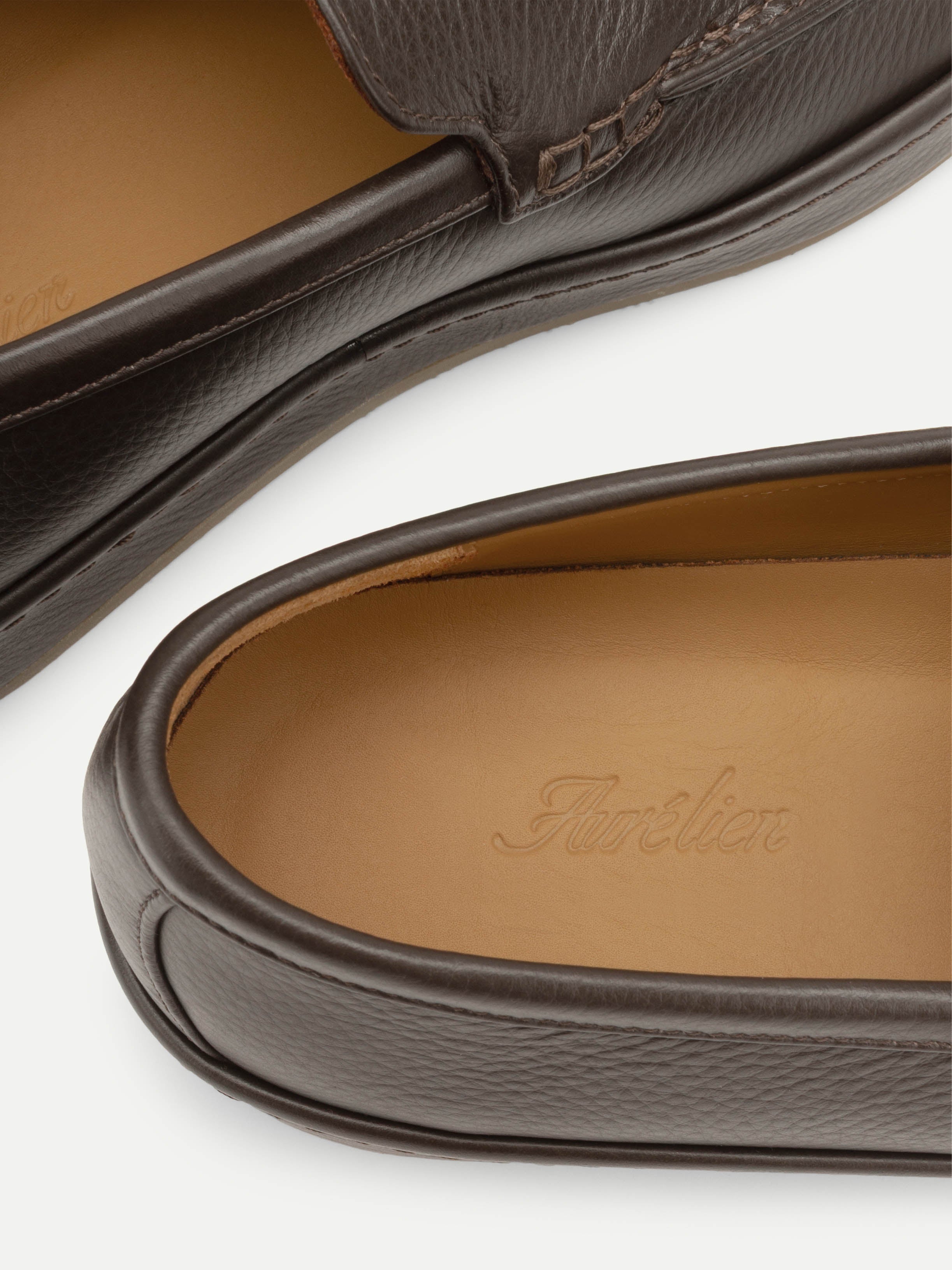 Brown Grain Nomade Loafer