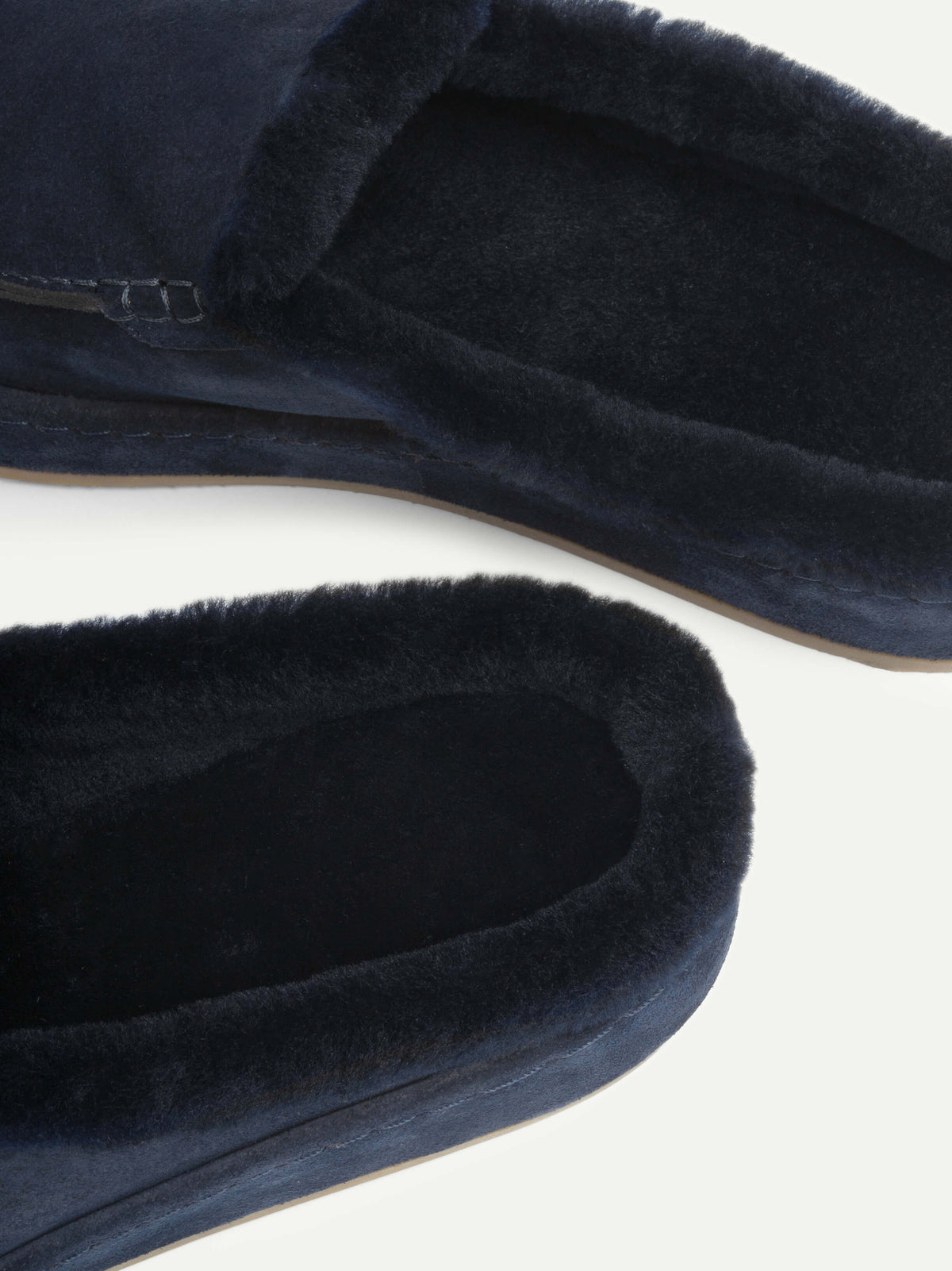 Navy Fur Nomade Slipper