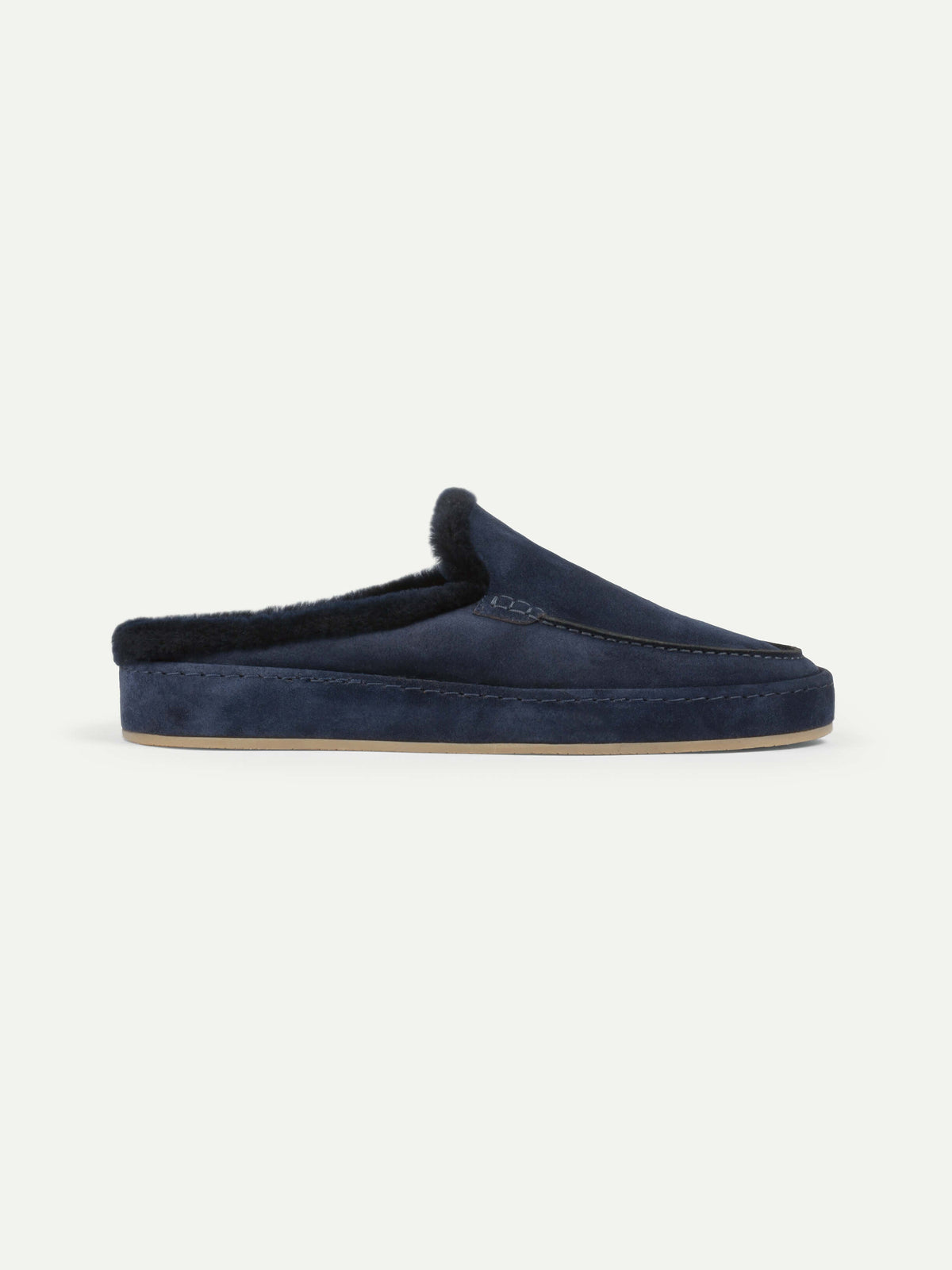 Navy Fur Nomade Slipper