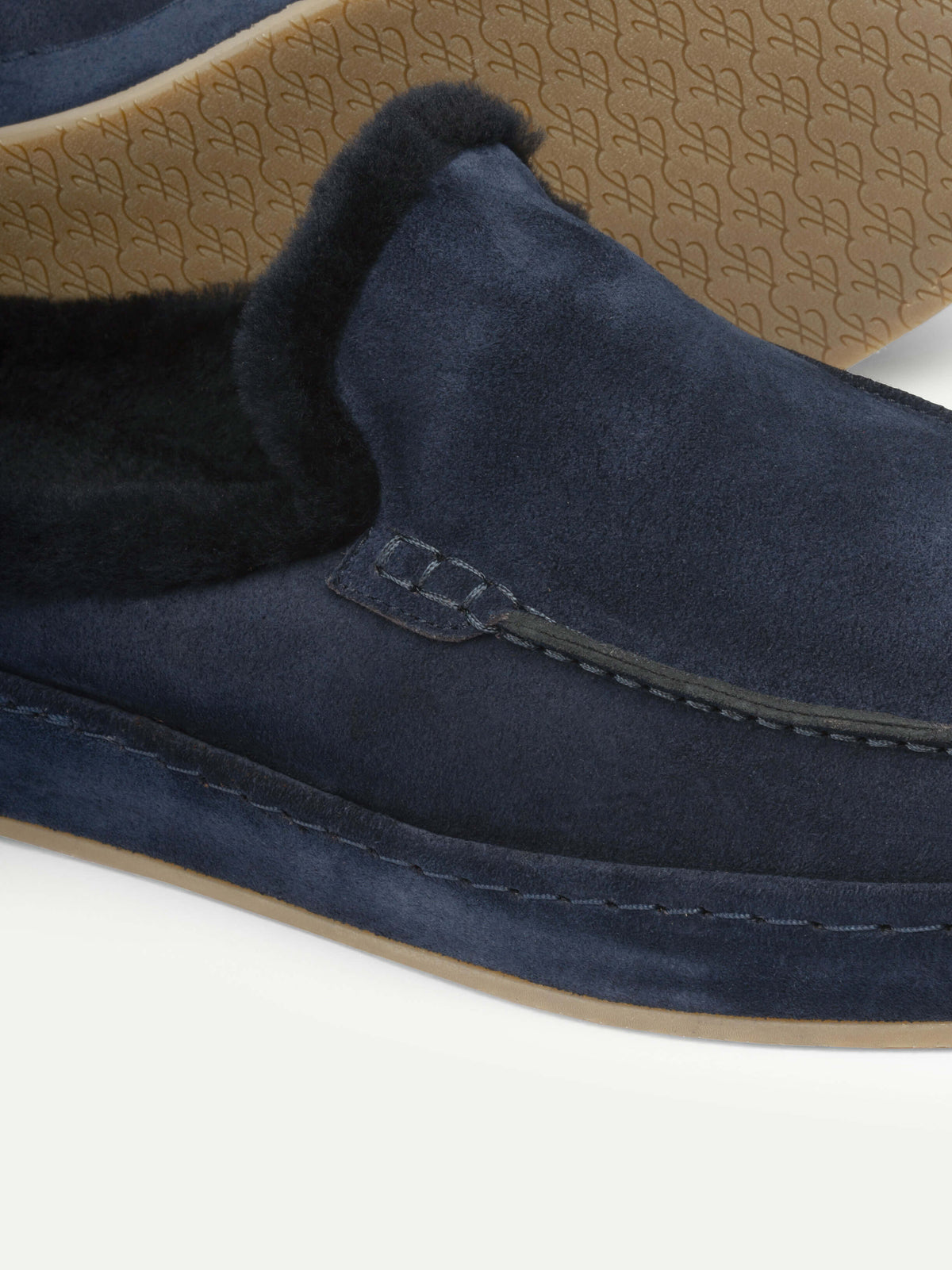 Navy Fur Nomade Slipper