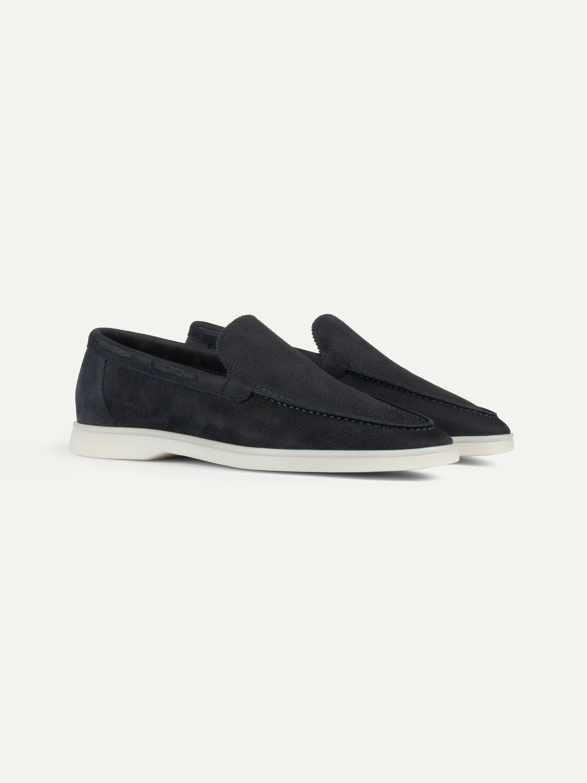 Navy Nubuck Marina Loafers