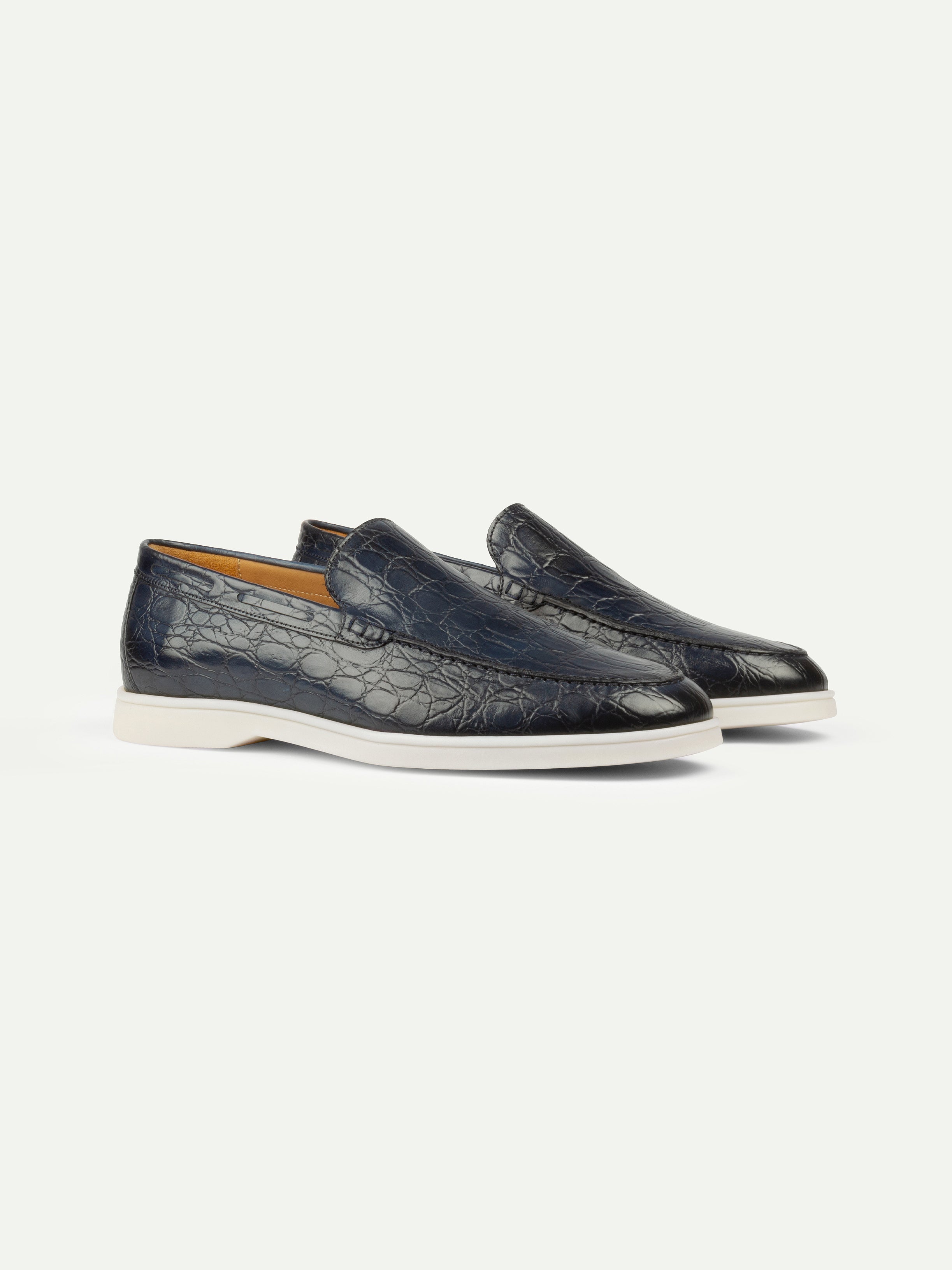 Navy Marina Loafers