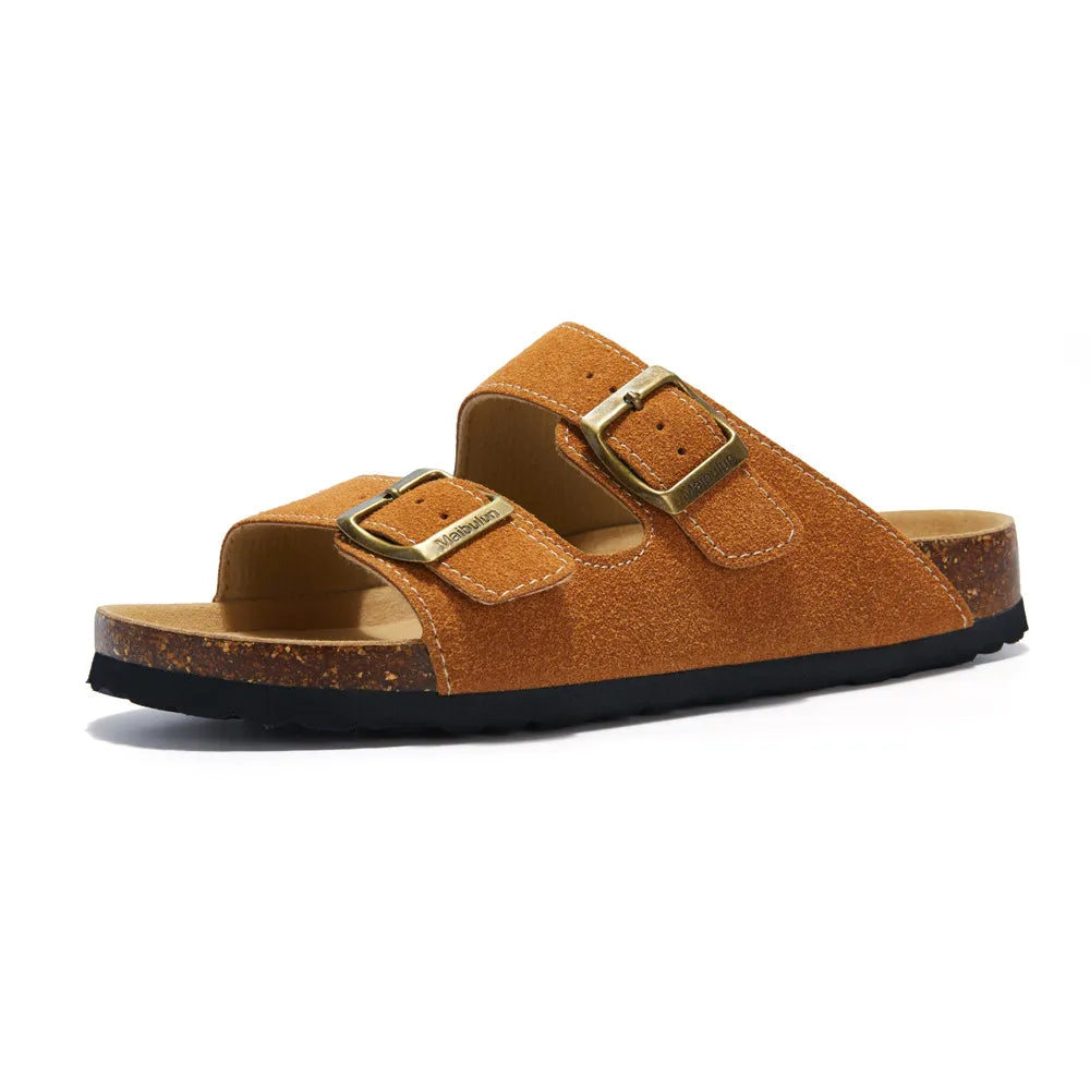 Maibulun Suede Sandals - Caramel