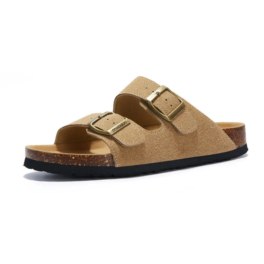 Maibulun Suede Sandals - Light Brown