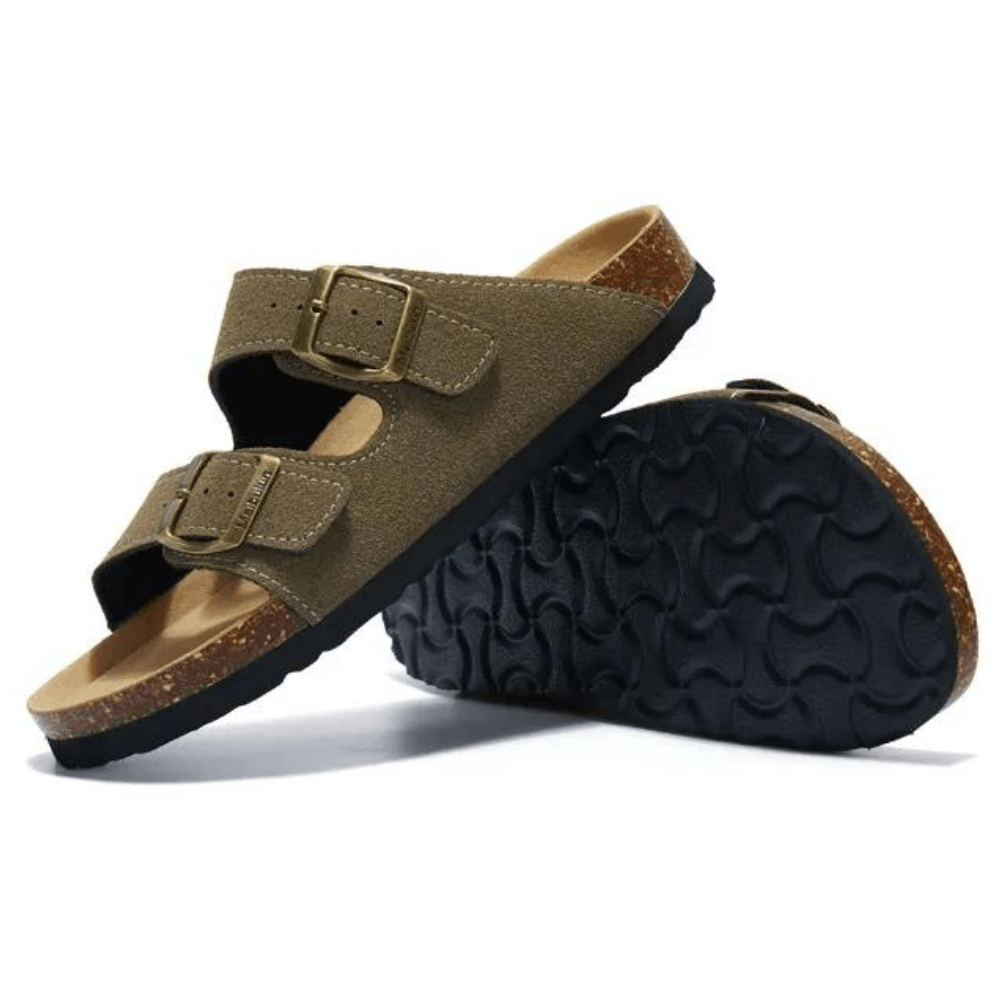 Maibulun Suede Sandals - Moss Green