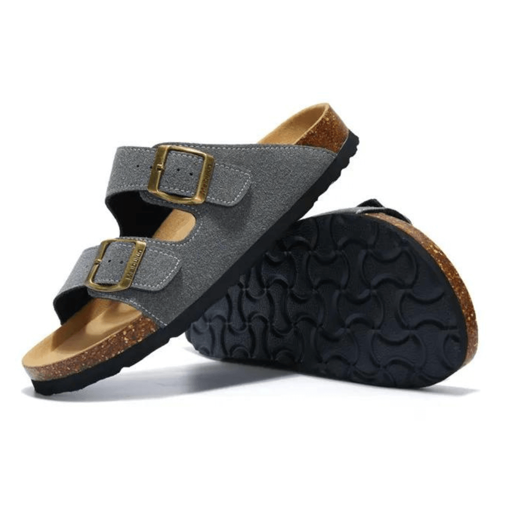 Maibulun Suede Sandals - Gray