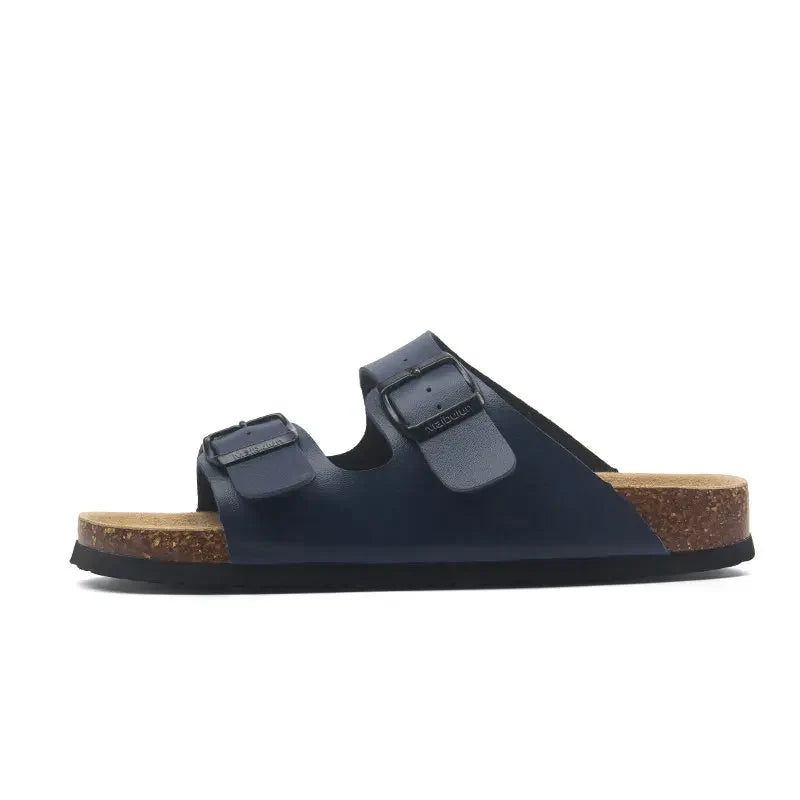 Maibulun Leather Sandals - Blue