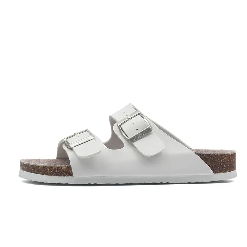 Maibulun Leather Sandals - White