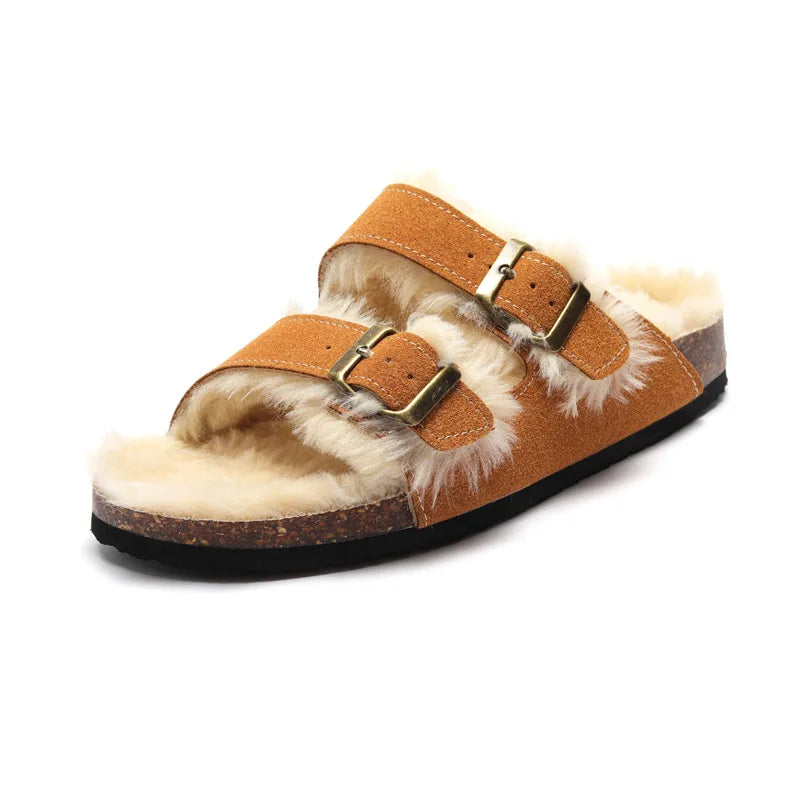 Fluffy Sandals - Orange