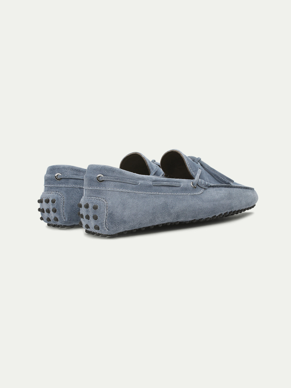 Light Blue Suede City Driver Shoes