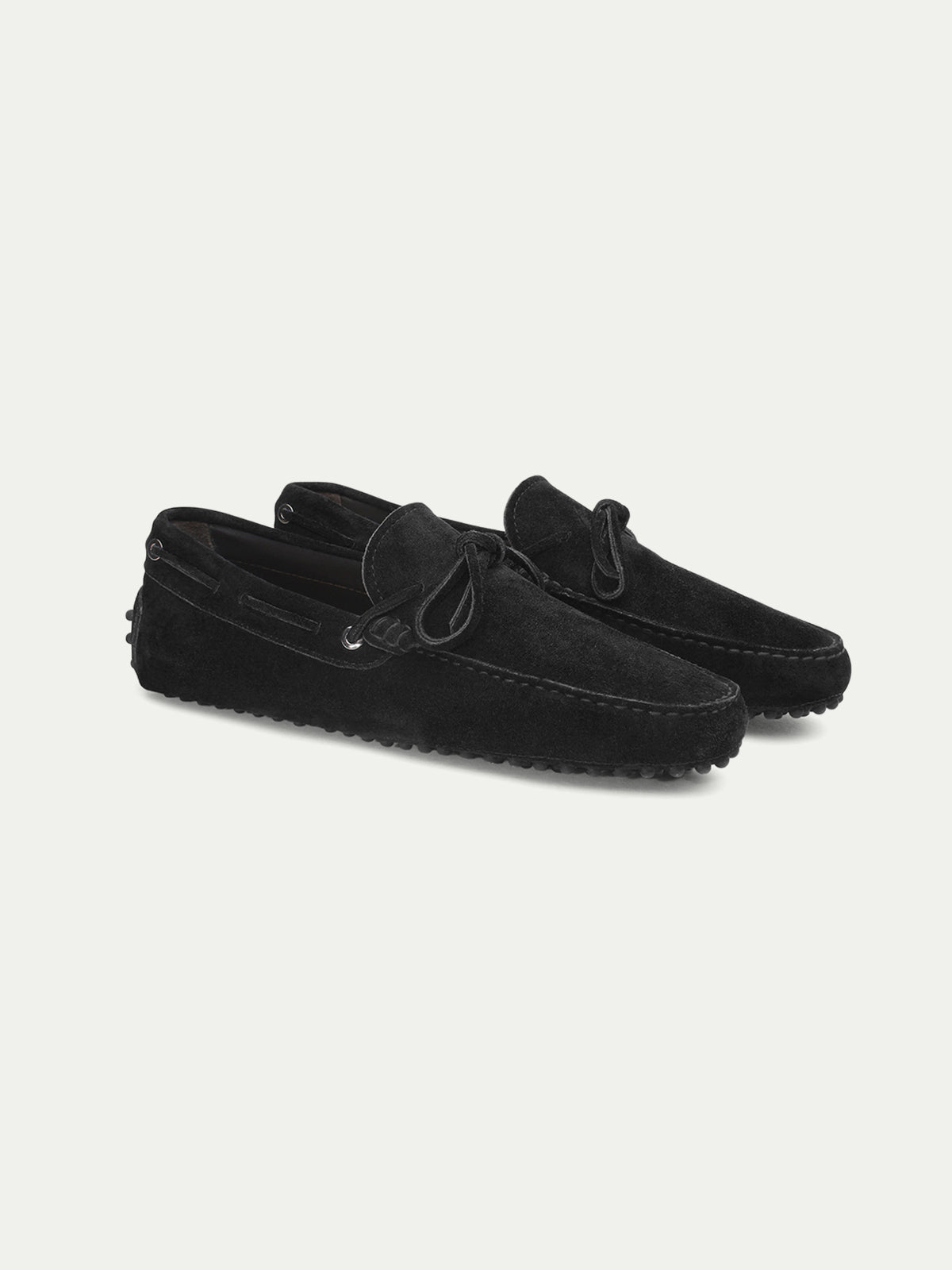 Black Suede City Driver Shoes