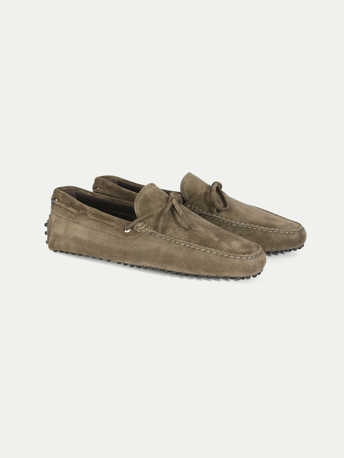Olive Suede City Driver Shoes