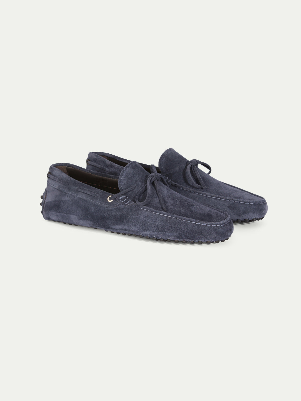 Steel Blue Suede City Driver Shoes